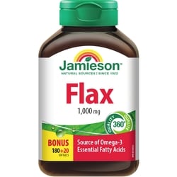 Jamieson Flax 1,000 mg 200 ea, $0.10/1ea