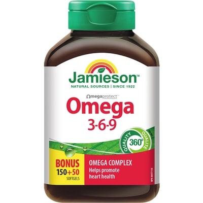 Jamieson Omega 3-6-9 1,200 mg 200 ea, $0.07/1ea