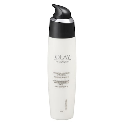 Olay Lotion embellissante avec protection UV Soin anti-âge avancé Regenerist, 75 mL 75 ml, 42,65 $/100ml