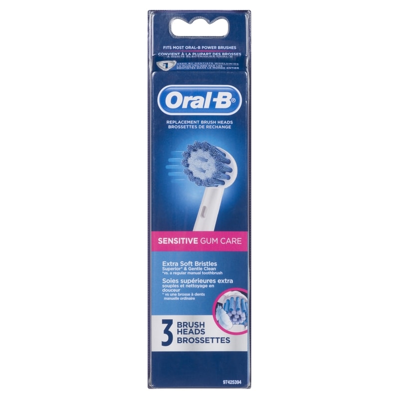 Professional Sensitive Gum Care Refills, 3 Brush Heads