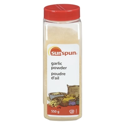 Sunspun Garlic Powder 550 g, $1.20/100g