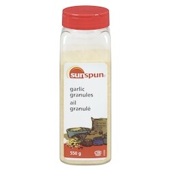 Sunspun Ail granulé 550 g, 1,05 $/100g