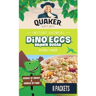 Quaker Dino Eggs Instant Oatmeal 304 g, $1.58/100g