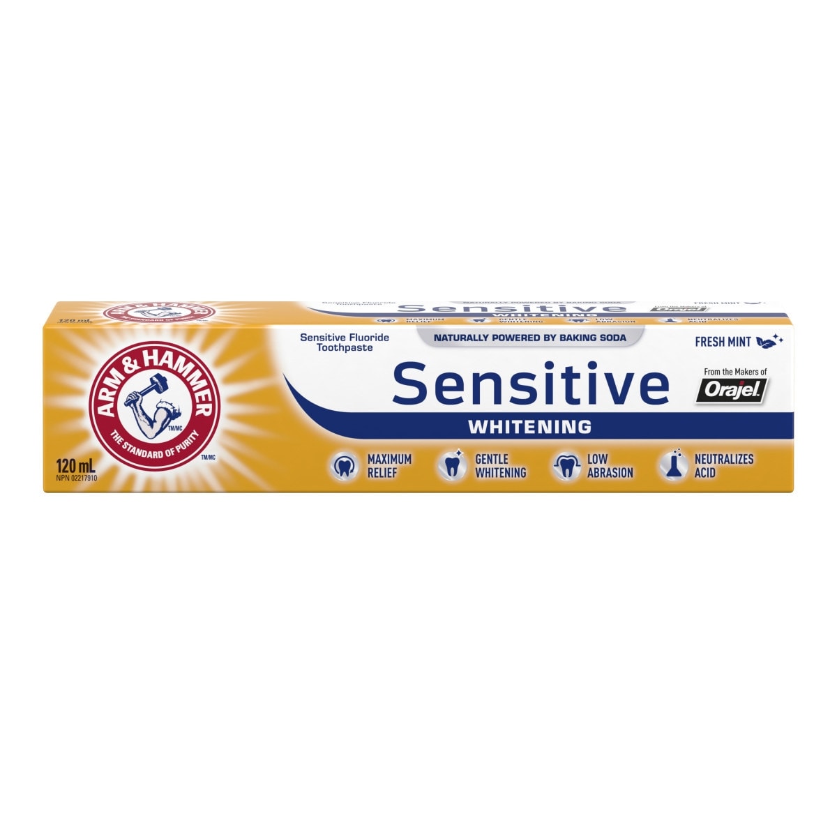 Arm & Hammer Pro Sensitive Whitening Toothpaste 120 ml, $3.90/100ml