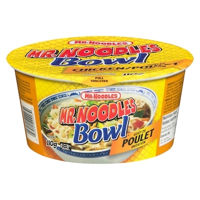 Mr Noodles Bol de nouilles au poulet 110 g, 2,08 $/100g