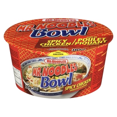Mr Noodles Noodles in a Bowl, Spicy Chicken 110 g, $2.08/100g
