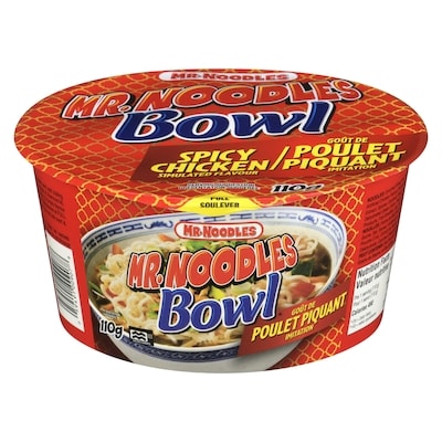 Mr Noodles Bol de nouilles au poulet épicé 110 g, 2,08 $/100g