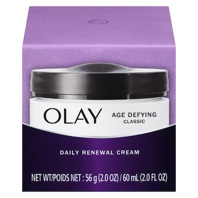Olay Age Defying Classic Daily Renewal Cream, Face Moisturizer 60 mL 60 ml, $27.18/100ml