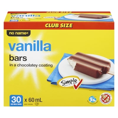 No Name Vanilla Ice Milk Bars 30x60.0 ml, $0.56/100ml
