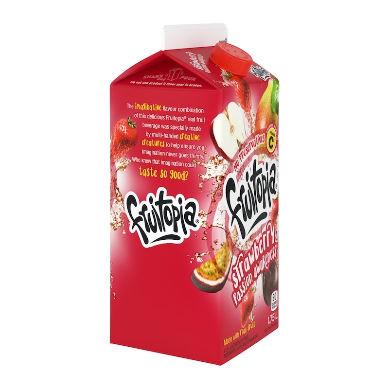 Fruit Juice Strawberry Passion Awareness Gable top