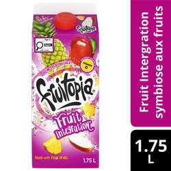 Fruitopia Fruit Juice Intégration des fruits Gable top 1.75 l, 0,27 $/100ml