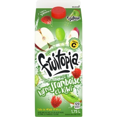 Fruitopia Boisson au Fruits Karma Framboise et Kiwi 1.75 l, 0,20 $/100ml
