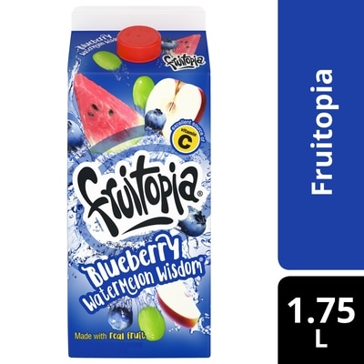 Fruitopia Fruit Juice Blueberry Watermelon Wisdom Gable top 1.75 l, $0.17/100ml