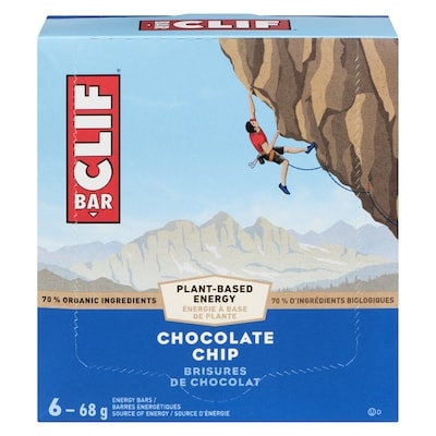 Clif Biscuits aux brisures de chocolat 6x68.0 g, 3,92 $/100g