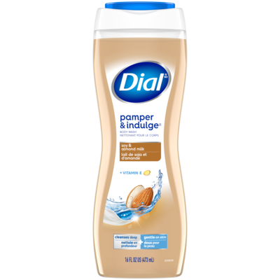 Dial Gel douche hydratant au lait de soja et d'amande 473 ml, 1,27 $/100ml
