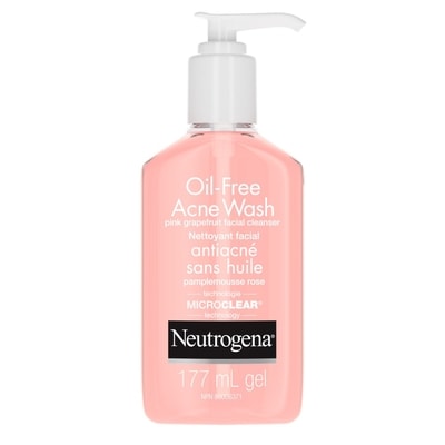 Neutrogena Oil Free Acne Face Wash, Pink Grapefruit Facial Cleanser 177 ml, $5.42/100ml