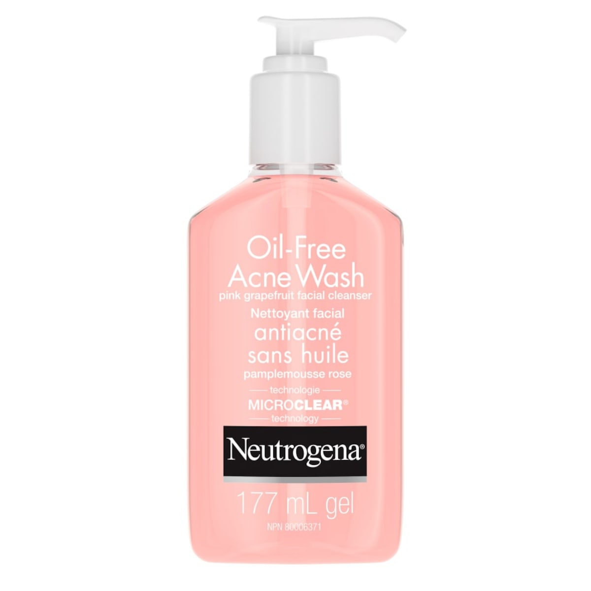 Neutrogena Nettoyant facial antiacné sans huile pamplemousse rose, 177 ml, 5,64 $/100ml