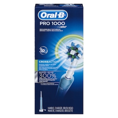 Oral B PRO 1000 White Rechargeable Toothbrush 1 ea, $90.99/1ea
