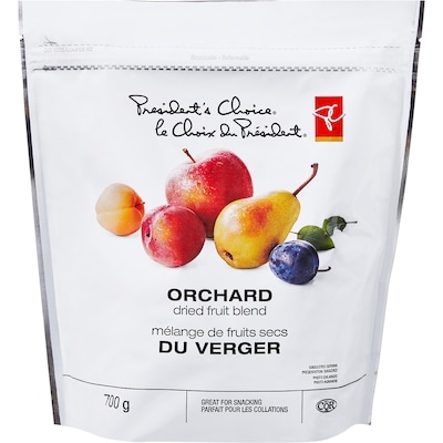 le Choix du Président Mélange de fruits secs du verger 700 g, 2,29 $/100g