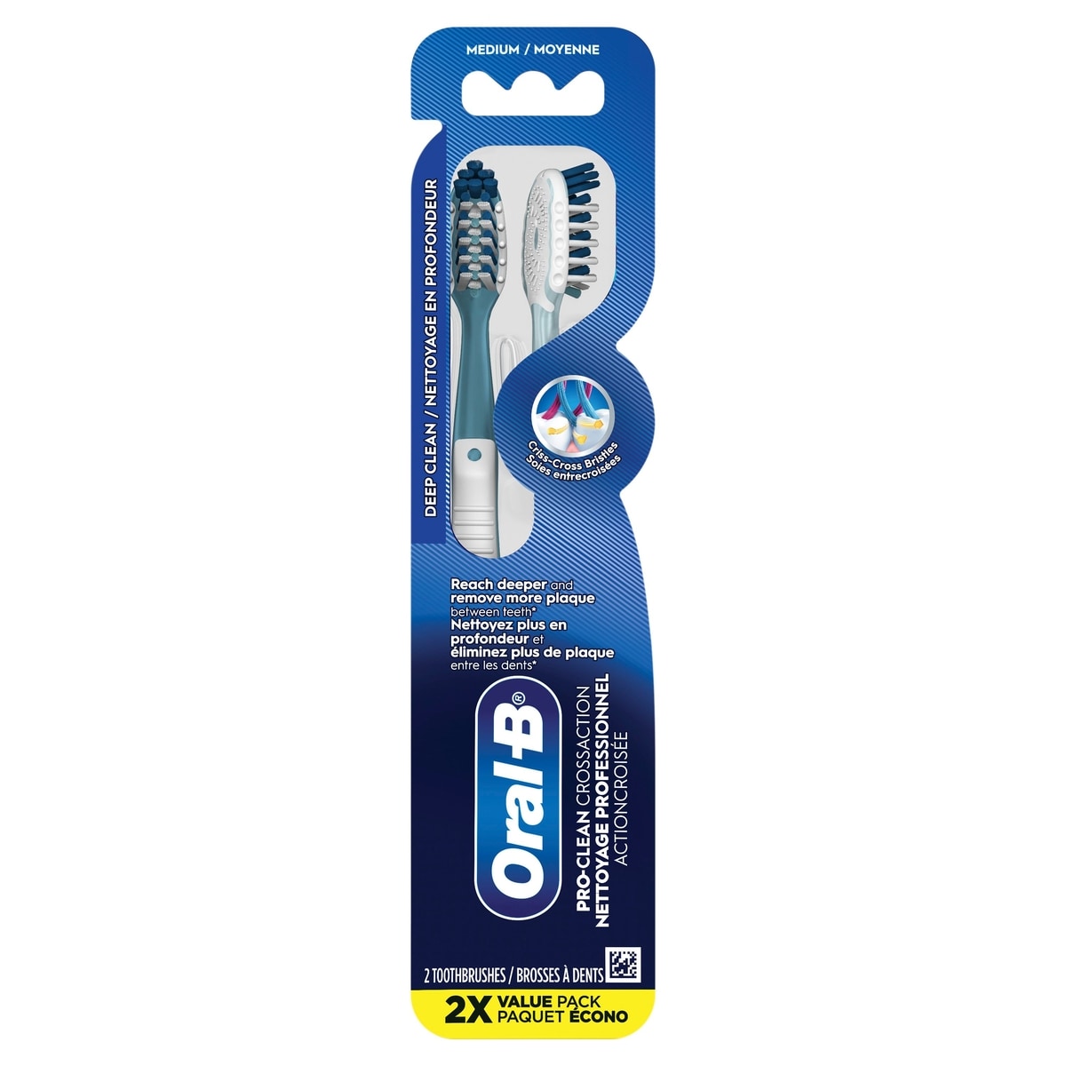 Oral B Pro-Health All in One Toothbrush, Medium, 2 count 2 ea, $6.50/1ea