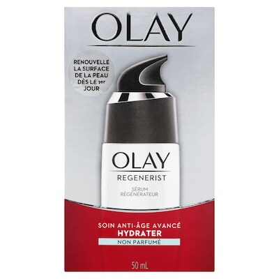 Olay Sérum régénérateur anti-âge avancé non parfumé Regenerist, 50 mL 50 ml, 63,98 $/100ml