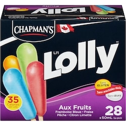 Chapman’s Lolly aux fruits 28x50.0 ml, 0,54 $/100ml