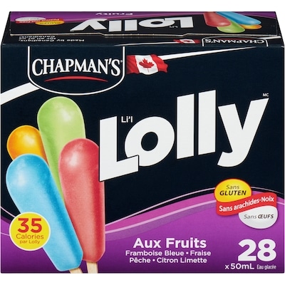 Chapman’s Lolly aux fruits 28x50.0 ml, 0,45 $/100ml