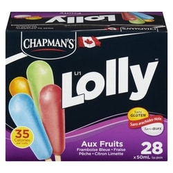 Chapman’s Lolly aux fruits 28x50.0 ml, 0,54 $/100ml