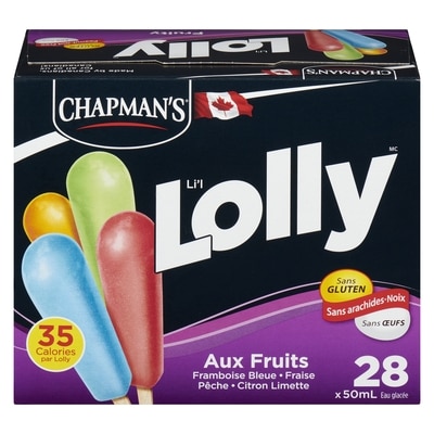 Chapman’s Lolly aux fruits 28x50.0 ml, 0,54 $/100ml