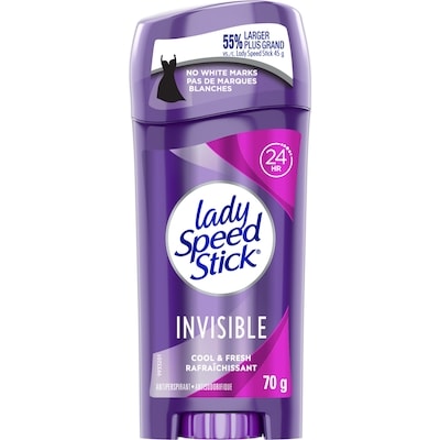 Lady Speedstick Antiperspirant Deodorant, Invisible, Cool Fresh 70 g, $5.00/100g