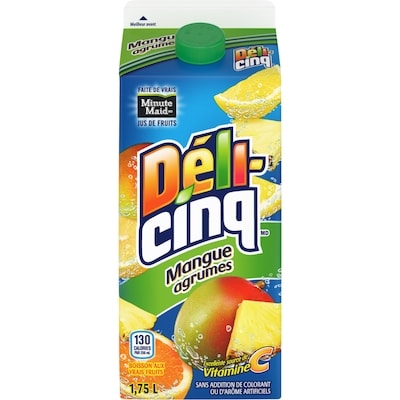 Déli-cinq Jus Mangue Agrumes 1.75 l, 0,25 $/100ml