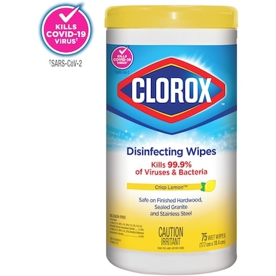 Clorox Wipes Disinfecting, Lemon Fresh 75 ea, $0.09/1ea