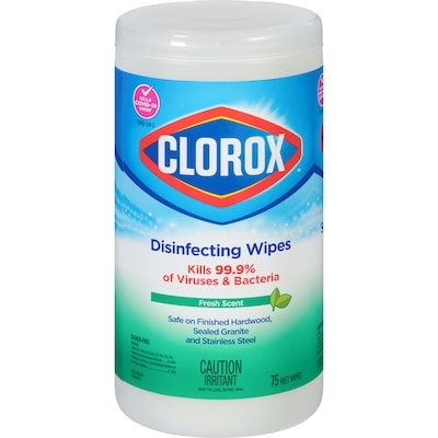 Clorox Wipes Disinfecting, Fresh Scent 75 ea, $0.09/1ea