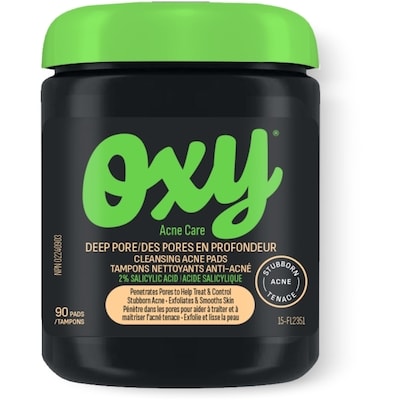 Oxy Tampons anti-acné nettoyants en profondeur des pores 90 ea, 0,12 $/1ch