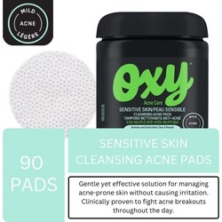Oxy Sensitive Skin Cleansing Acne Pads - 90 ea | Fortinos