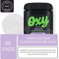 PARABIO AC WASHING & CLEANSING セット 120g Oxy Triple Action Cleansing Acne Pads - 90 ea | Fortinos