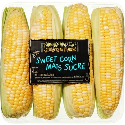 Farmer's Market Sweet Corn 4 ea, $1.50/1ea