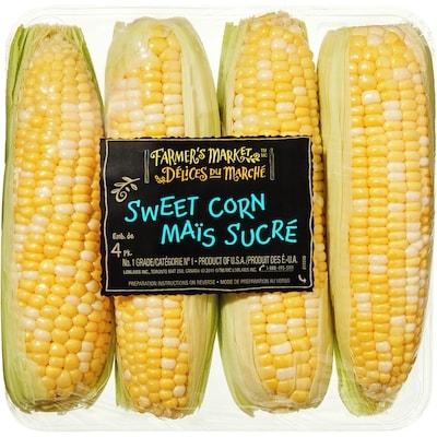 Délices du Marché Maïs sucré 4 ea, 1,25 $/1ch