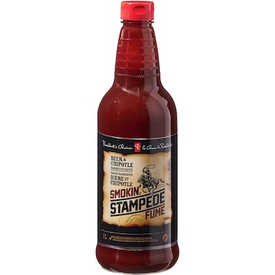 le Choix du Président Sauce barbecue Stampede fumé bière et chipotle 1 l, 0,80 $/100ml