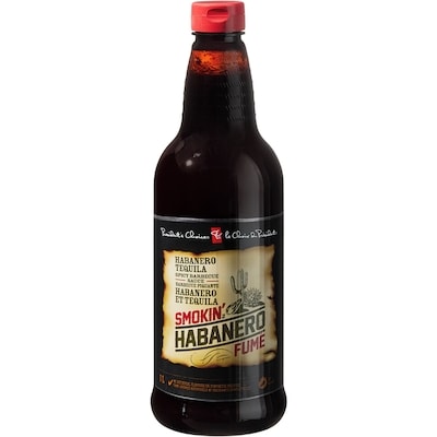 le Choix du Président Sauce barbecue piquante Habanero fumé et tequila 1 l, 0,85 $/100ml