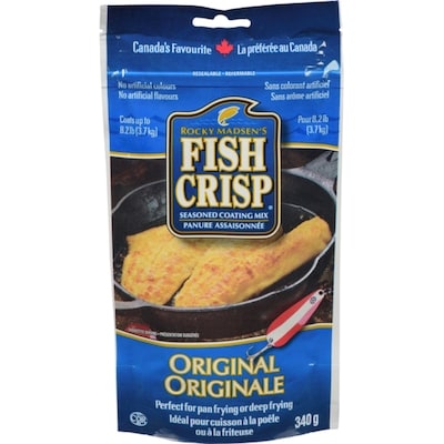 Fish Crisp Rocky Madsen Panure Assaisonnée Originale, Croustillant De Poisson 340 g, 1,76 $/100g