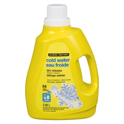 Sans Nom Détergent à lessive liquide déloge saleté HE eau froide, parfum frais 2.95 l, 0,27 $/100ml