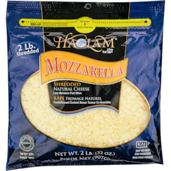 Haolam Mozzarella casher, râpé 907 g, 3,31 $/100g
