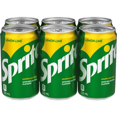 Sprite Lemon Lime Soda Cans 6x222.0 ml, $0.34/100ml
