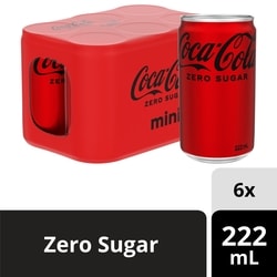 Coca-Cola Cola Zero Sugar Cans 6x222.0 ml, $0.40/100ml
