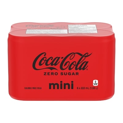 Coca-Cola Cola Zero Sugar Cans 6x222.0 ml, $0.34/100ml