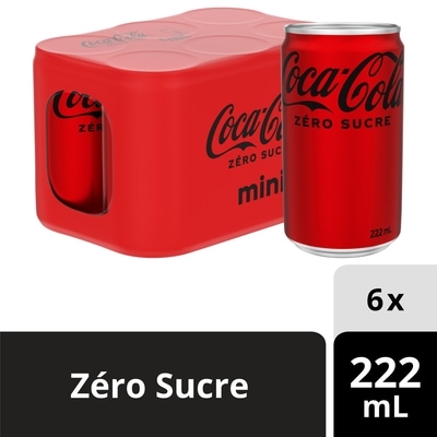 Coca-Cola Cola Zero Sucre Cannettes 6x222.0 ml, 0,43 $/100ml