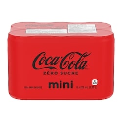 Coca-Cola Cola Zero Sucre Cannettes 6x222.0 ml, 0,40 $/100ml
