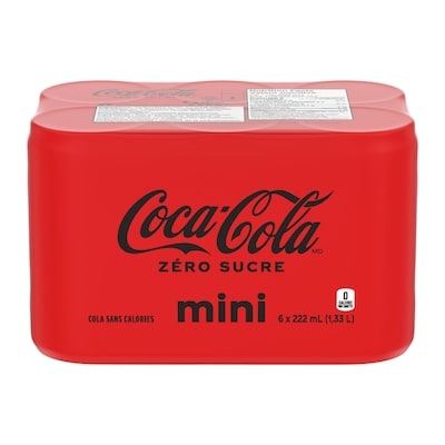 Coca-Cola Cola Zero Sucre Cannettes 6x222.0 ml, 0,40 $/100ml
