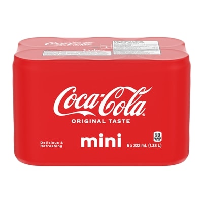 Coca-Cola Cola Cans 6x222.0 ml, $0.34/100ml
